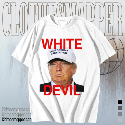 White Devil Donald Trump T-shirt TPKJ1
