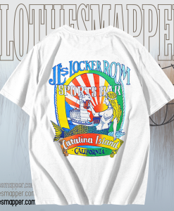 80s JL’s Locker Room Catalina Island Sunset Mermaid T-Shirt KM Back TPKJ1