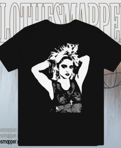 80s Madonna Black T-Shirt TPKJ1