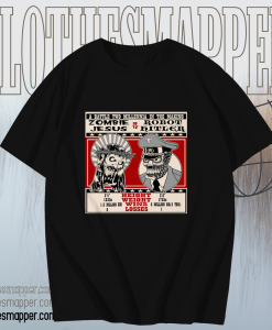 Zombie Jesus VS Robot Hitler T Shirt TPKJ1