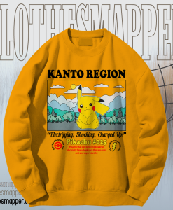 Pokemon Kanto Region Pikachu sweatshirt TPKJ1