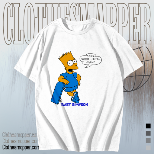 Cool Your Jets Man Bart Simpson T-Shirt TPKJ1