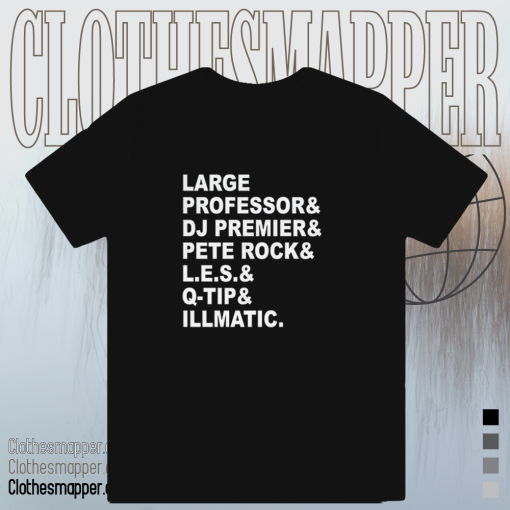 Large Professor Dj Premier Pete Rock T-Shirt TPKJ1