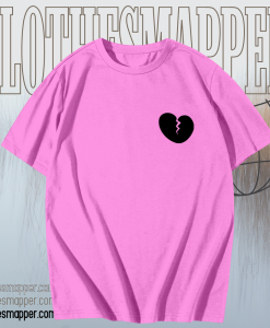 Broken heart light pink T-Shirt TPKJ1