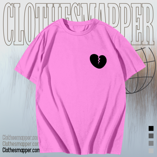 Broken heart light pink T-Shirt TPKJ1