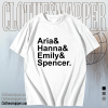 Aria Hanna Emily Spencer PLL T-shirt TPKJ1