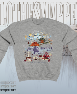 Disney World Compass Map Discover The Magic Sweatshirt TPKJ1