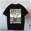 Nirvana In Utero Tour Astro Arena Houston Texas T-shirt Black TPKJ1