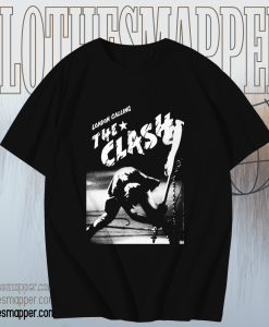 The Clash London Calling Black t shirt TPKJ1