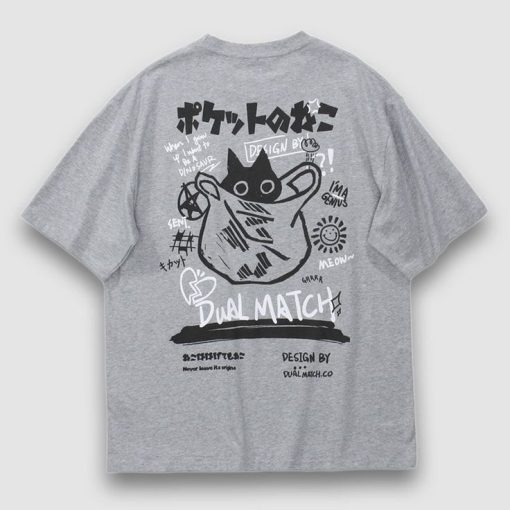 Japanese Style Animes Print Tee - White _ S