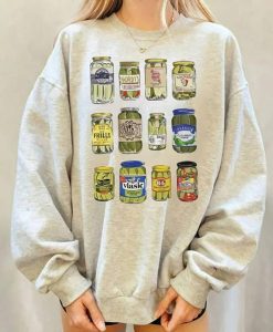 Vintage Canned Pickles Jars Sweatshirt